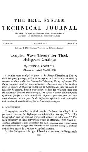 خرید و دانلود نسخه کامل کتاب The coupled wave theory for thick hologram gratings_68be7936b81fb.jpeg خرید و دانلود نسخه کامل کتاب The coupled wave theory for thick hologram gratings