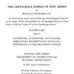 خرید و دانلود نسخه کامل کتاب The Cretaceous fossils of New Jersey. A revision of the report on the Cretaceous Paleontology of New Jersey by Stuart Weller and published by the Geological Survey of New Jersey in 1907 as Volume IV of the Paleontology Series. Part II. Gastropoda, Scaphopoda, Nautiloidea, Ammonoidea, Belemnitidae, Crustacea, Vertebrata and miscellaneous fossils. Trenton, New Jersey. 237 p