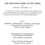خرید و دانلود نسخه کامل کتاب The Cretaceous fossils of New Jersey. A revision of the report on the Cretaceous Paleontology of New Jersey by Stuart Weller and published by the Geological Survey of New Jersey in 1907 as Volume IV of the Paleontology Series. Part I. Porifera, Coelenterata, Annelida, Echinoidea, Bra chiopoda and Pelecypoda. Trenton, New Jersey. 266 p