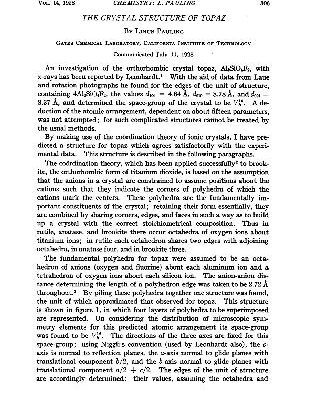 خرید و دانلود نسخه کامل کتاب The Crystal Structure of Topaz