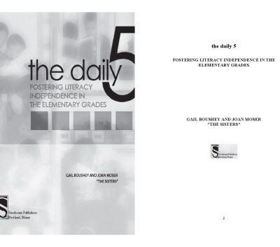 خرید و دانلود نسخه کامل کتاب The Daily 5 – Fostering Literacy in the Elementary Grades
