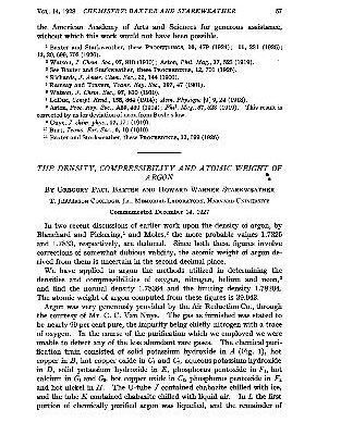 خرید و دانلود نسخه کامل کتاب The Density, Compressibility and Atomic Weight of Argon