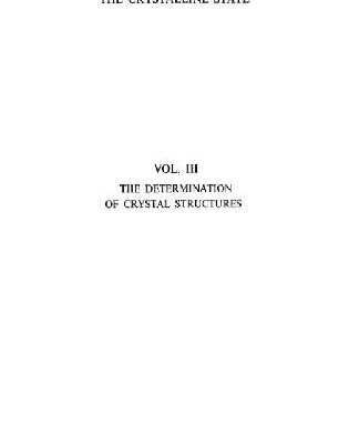 خرید و دانلود نسخه کامل کتاب The Determination of Crystal Structures