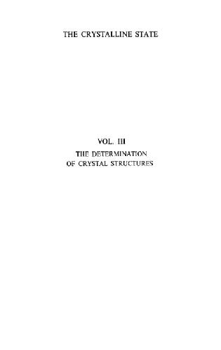 خرید و دانلود نسخه کامل کتاب The Determination of Crystal Structures_68c1e0c8af198.jpeg خرید و دانلود نسخه کامل کتاب The Determination of Crystal Structures