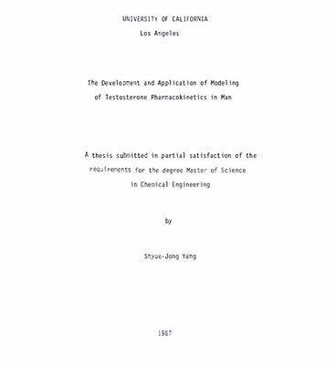 خرید و دانلود نسخه کامل کتاب The Development and Application of Modeling of Testosterone Pharmacokinetics in Man