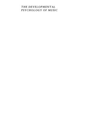 خرید و دانلود نسخه کامل کتاب The Developmental Psychology of Music
