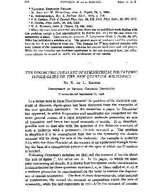 خرید و دانلود نسخه کامل کتاب The Dielectric Constant of Symmetrical Polyatomic Dipole-Gases on the New Quantum Mechanics