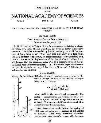 خرید و دانلود نسخه کامل کتاب The Diffusion of Air through Water in the Lapse of Years