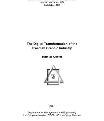 خرید و دانلود نسخه کامل کتاب The digital transformation of the Swedish graphic industry