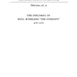 خرید و دانلود نسخه کامل کتاب The Diplomas of King Aethlred ’the Unready’ 978-1016