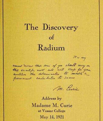 خرید و دانلود نسخه کامل کتاب The Discovery of Radium / Address by Madame M. Curie at Vassar College