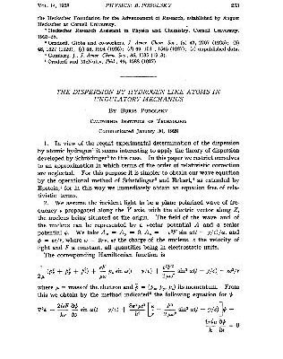 خرید و دانلود نسخه کامل کتاب The Dispersion by Hydrogen-Like Atoms in Undulatory Mechanics