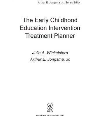 خرید و دانلود نسخه کامل کتاب The Early Childhood Education Intervention Treatment Planner (Practice Planners)