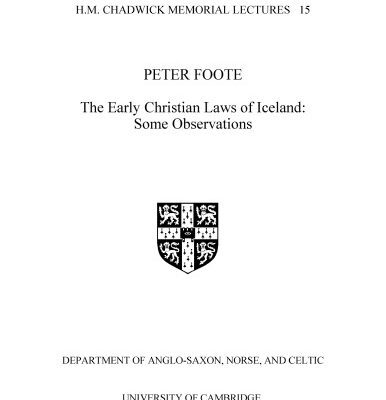 خرید و دانلود نسخه کامل کتاب The Early Christian Laws of Iceland: Some Observations