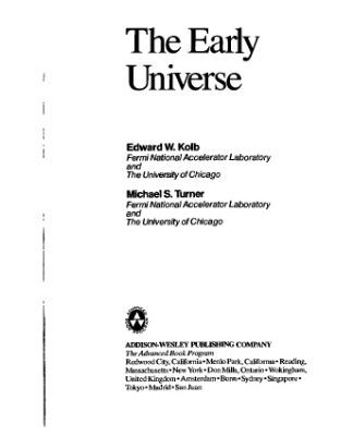 خرید و دانلود نسخه کامل کتاب The early universe