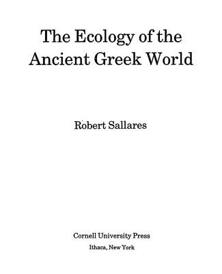 خرید و دانلود نسخه کامل کتاب The Ecology of the Ancient Greek World