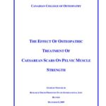 خرید و دانلود نسخه کامل کتاب The effect of osteopathic treatment of Cesarean section Scars on pelvic muscle strength, Revised Master Thesis