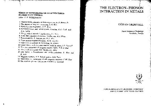خرید و دانلود نسخه کامل کتاب The electron-phonon interaction in metals_68be6cca689c8.jpeg خرید و دانلود نسخه کامل کتاب The electron-phonon interaction in metals