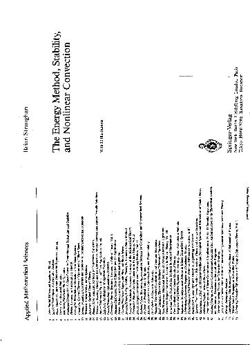 خرید و دانلود نسخه کامل کتاب The energy method, stability and nonlinear convection_68bd207f6e40f.jpeg خرید و دانلود نسخه کامل کتاب The energy method, stability and nonlinear convection