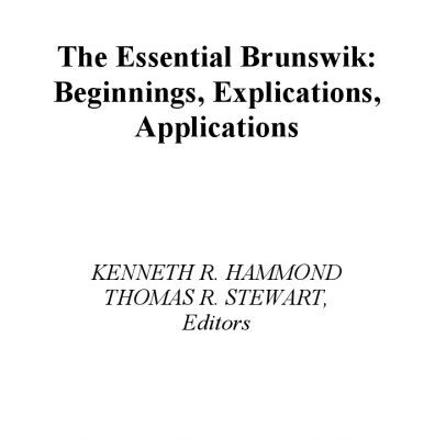 خرید و دانلود نسخه کامل کتاب The Essential Brunswik: Beginnings, Explications, Applications