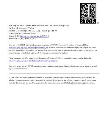 خرید و دانلود نسخه کامل کتاب The Explosion of Space: Architecture and the Filmic Imaginary
