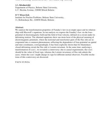 خرید و دانلود نسخه کامل کتاب The Faraday induction law in relativity theory