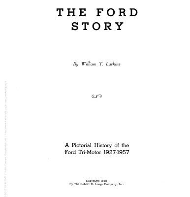 خرید و دانلود نسخه کامل کتاب The Ford story: a pictorial history of the Ford Tri-motor, 1927-1957