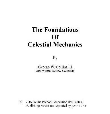 خرید و دانلود نسخه کامل کتاب The Foundations of Celestial Mechanics