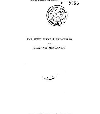 خرید و دانلود نسخه کامل کتاب The Fundamental Principles of Quantum Mechanics
