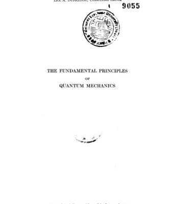 خرید و دانلود نسخه کامل کتاب The fundamental principles of quantum mechanics