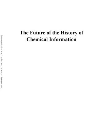 خرید و دانلود نسخه کامل کتاب The Future of the History of Chemical Information