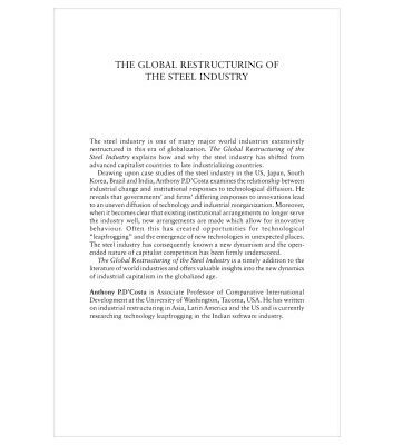 خرید و دانلود نسخه کامل کتاب The Global Restructuring of the Steel Industry: Innovations, Institutions and Industrial Change (Routledge Studies in International Business and the World Economy, 13)