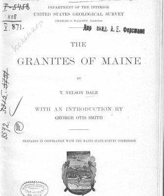 خرید و دانلود نسخه کامل کتاب The granites of Maine