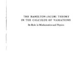 خرید و دانلود نسخه کامل کتاب The Hamilton-Jacobi theory in the calculus of variations