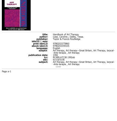 خرید و دانلود نسخه کامل کتاب The Handbook of Art Therapy