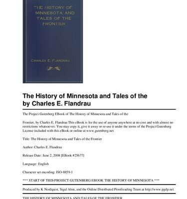 خرید و دانلود نسخه کامل کتاب The History of Minnesota and Tales of the Frontier