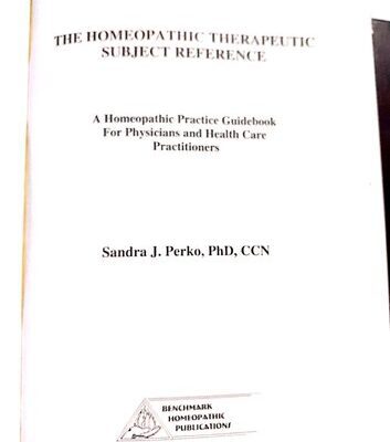 خرید و دانلود نسخه کامل کتاب The Homeopathic Therapeutic Subject Reference