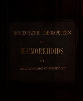 خرید و دانلود نسخه کامل کتاب The Homeopathic therapeutics of hemorrhoids