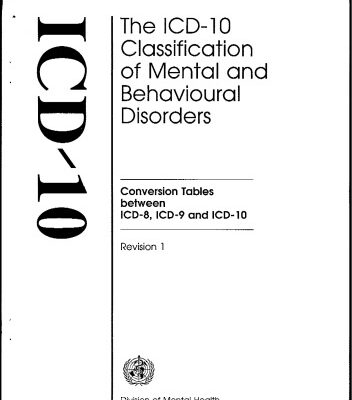 خرید و دانلود نسخه کامل کتاب The ICD-10 Classification of Mental and Behavioural Disorders: Conversion Tables between ICD-8, ICD-9 and ICD-10
