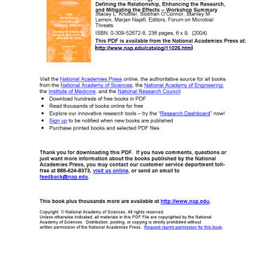 خرید و دانلود نسخه کامل کتاب The Infectious Etiology of Chronic Diseases: Defining the Relationship, Enhancing the Research, and Mitigating the Effects — Workshop Summary