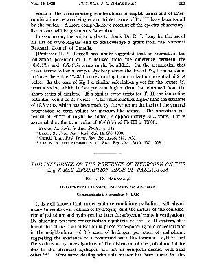 خرید و دانلود نسخه کامل کتاب The Influence of the Presence of Hydrogen on the L111 X-ray Absorption Edge of Palladium
