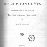 خرید و دانلود نسخه کامل کتاب The Inscription of Mes. A Contribution to the Study of Egyptian Judicial Procedure