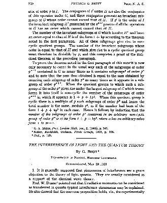 خرید و دانلود نسخه کامل کتاب The Interference of Light and the Quantum Theory