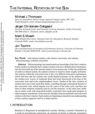 خرید و دانلود نسخه کامل کتاب The Internal Rotation of the Sun