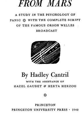 خرید و دانلود نسخه کامل کتاب The Invasion from Mars: A Study in the Psychology of Panic