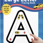 خرید و دانلود نسخه کامل کتاب The Large Letter Tracing Book: A Finger Tracing Letter Racing Workbook by Wooden Publishing