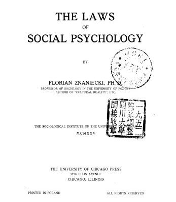 خرید و دانلود نسخه کامل کتاب The Laws of Social Psychology