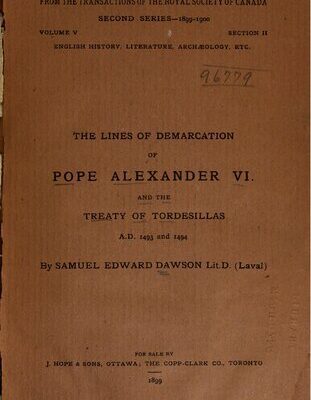 خرید و دانلود نسخه کامل کتاب The lines of demarcation of Pope Alexander VI and the Treaty of Tordesillas