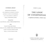 خرید و دانلود نسخه کامل کتاب The Logic of Conditionals: An Application of Probability to Deductive Logic