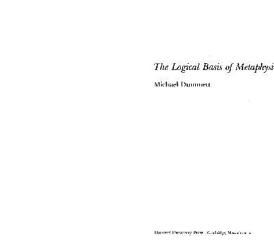خرید و دانلود نسخه کامل کتاب The logical basis of metaphysics